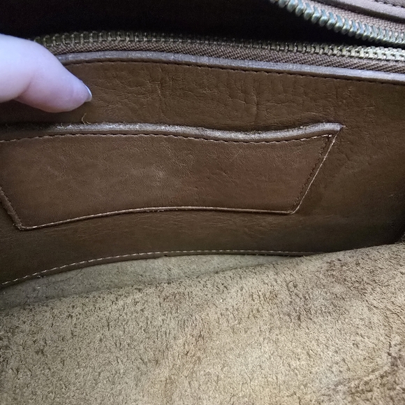 Vintage 90s Coach 9974 Multi Compartment British Tan Leather Bag [See Photo] - Picture 9 of 15
